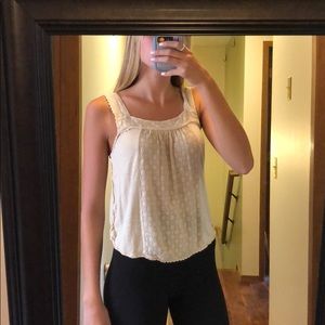 Boho cream tank top